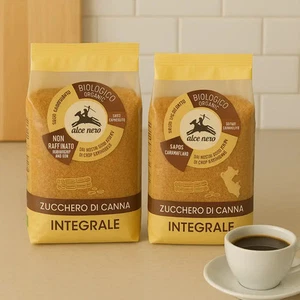 2x Zucchero di Canna Integrale Biologico 500g Alce Nero Non Raffinato - Foto 1 di 3