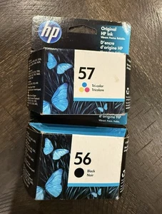 New Genuine HP 56 & 57 Black Color Ink Cartridge for Officejet 4110 4215 6105 - Zdjęcie 1 z 6