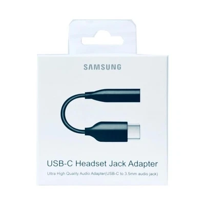 Samsung Original USB-C to 3.5mm Jack Audio Adapter To Headphone Black  - Image 1 of 4