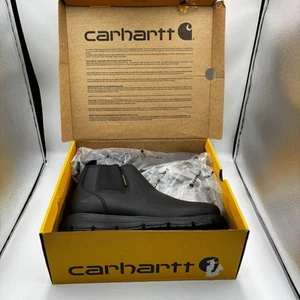 Carhartt Stiefel Herren Größe 12M Millbrook schwarz wasserabweisend 4" Romeo Keilabsatz NEU - Bild 1 von 7