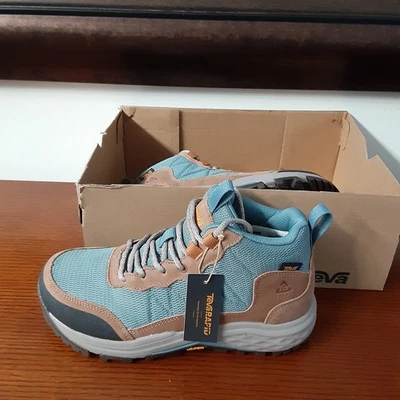 Teva Ridgeview Mid RP Mujer Talla 7.5 Azul Tostado Impermeable Botas de Senderismo Zapatos Nuevo Foto 1 de 4