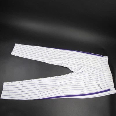 Pantalones de béisbol TCU Horned Frogs Nike para hombre blancos/púrpura usados Foto 1 de 4
