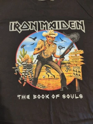 Camisa Iron Maiden The Book of Souls World Tour 2017 rara gira por Texas X grande difícil de encontrar  Foto 1 de 4