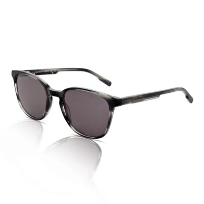 Hackett Gafas de Sol Hombre HSK-3343 102 Brillo Gris / Raya Marrón - Imagen 1 de 2