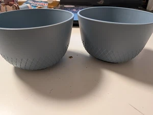 Schalen Bowl 2 Stk. NEU OVP 7 cm hoch graublau modern Spülmaschinenfest Microwel - Bild 1 von 5
