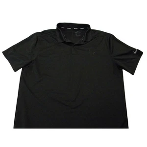 Nike Golf Herren Polo Dri-Fit Schwarz Kurzarm Größe Medium Golf Logo auf der Brust. - Bild 1 von 5