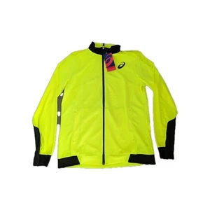 Womens Asics Safety Running Jacket With D2 Technology, Yellow, Size Large - Picture 1 of 3