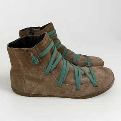 CAMPER Peu Minimalista Gamuza Cómodas Botas Tobillo Suela Flexible Tostado Zapatos 8.5/39 Foto 1 de 4