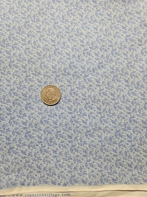 Lovely Blue Cotton Fabric, 2yds x 44" Cranston VIP Brand Richer Colour in Person - Image 1 of 4