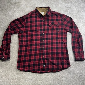 Granger Smith YEE YEE Apparel rot Feld Flanell Button Down Hemd Herren 2XL - Bild 1 von 13