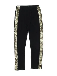Random Hearts Girls Black Track Pants 6X - Picture 1 of 2