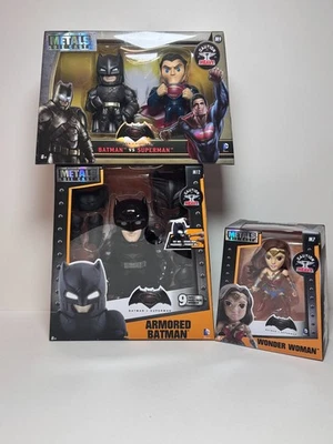Jada Toys Batman vs Superman: Metals Die Cast Figure Collection Lot of 3 NIB - Image 1 of 4