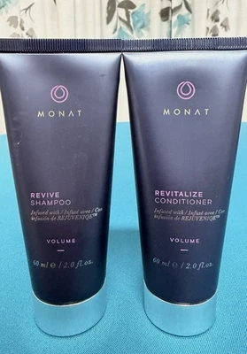 Champú y acondicionador revitalizante Month Revive - 2 fl oz ea tamaño de viaje sellado Foto 1 de 4