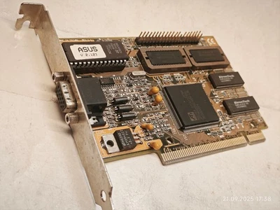 1996 PCI VGA Video Card ASUS V264VT (ATI-V215VT2) 2 MB DOS Retrogaming - Image 1 of 4