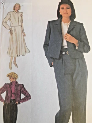 Simplicity 7182 Pants Skirt Blazer Jacket Sewing Pattern Ladies 6 8 UC Career - Image 1 of 4