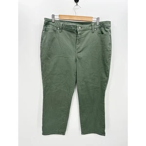 Talbots Hose Damen 16 grün gerade kurze Hose Baumwollmischung Stretchjeans - Bild 1 von 8