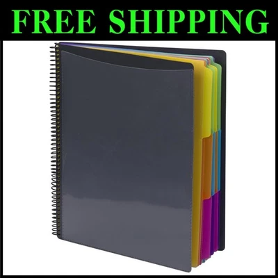 Bright Colors 24-Pocket Poly Project Organizer, Pack of 10 - Image 1 of 4