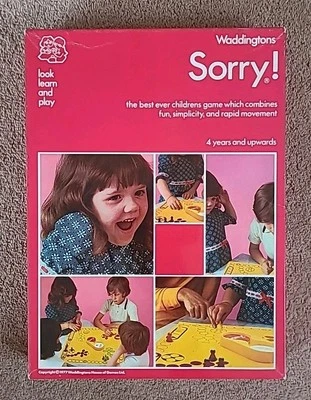 Vintage Sorry Waddingtons 1977 House of Games Ltd Board Game Ages 4+ - Image 1 of 4