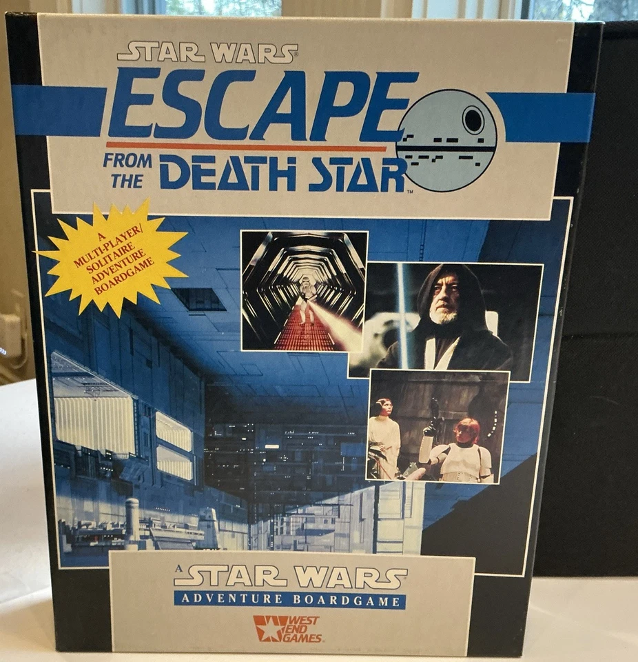 1990  - Star Wars Escape from the Death Star Board Game West End 40207; 💯 VG+ - Image 1 of 4