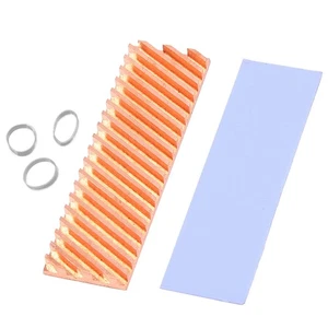M.2 SSD NVMe Heat Sink M2 2280 Solid State Hard Disk Copper Heatsink Gasket8047 - Afbeelding 1 van 6