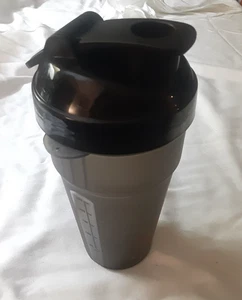 ENDURA Black Shaker Bottle 250 ml scale Protein Mixer Cup with Lid & Strainer - Picture 1 of 10