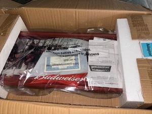Anheuser Busch Bradford Exchange Lighted Beer Sign - Budweiser Clydesdales - Bild 1 von 9