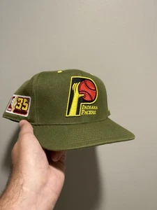Indiana Pacers Fitted Hat Size 7 5/8 Fit Cap New Style Shark NBA Vintage Look - Picture 1 of 5