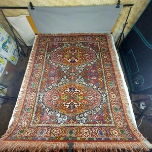 Mantel de felpa vintage cubre tapiz alfombra 206 cm/165 cm (81''x65'') P2455 - Imagen 1 de 14