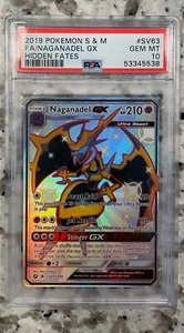 Naganadel GX Hidden Fates SV63/SV94 PSA10 Full Art - Picture 1 of 2