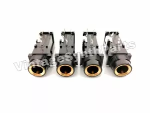 4 X 1/4-inch Phone Jack für Access Virus Serie Stereo PCB Mount With Gold Rim - Bild 1 von 1