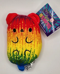 Bears VS Donuts Sparkle Spectrum Bear 4" Beanbag Plush NWT Tactile Fidget #073 - Picture 1 of 6
