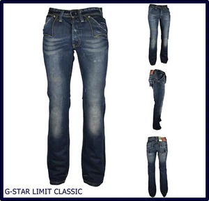 Jeans g-star da uomo g star gamba dritta dritti svasati regular W 29 32 33 34 36 - Foto 1 di 9