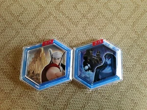 Disney Infinity 2.0 Marvel Power Disc Lote Escape from Kyln & Thor Assault Asgard - Imagen 1 de 2