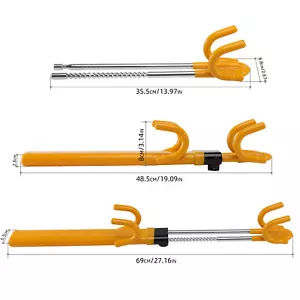 FARBIN Steering Wheel Lock Double Hook Locks Adjustable Anti Theft Car Lock - Foto 1 di 7