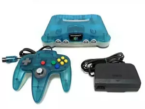 Consola Nintendo 64 Azul Transparente, Cable AV Incluido【ra】 - Imagen 1 de 5