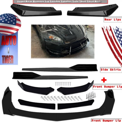 Kit de corpo divisor spoiler labial para Honda S2000 2000-2009 dianteiro + saias laterais - Imagem 1 de 4