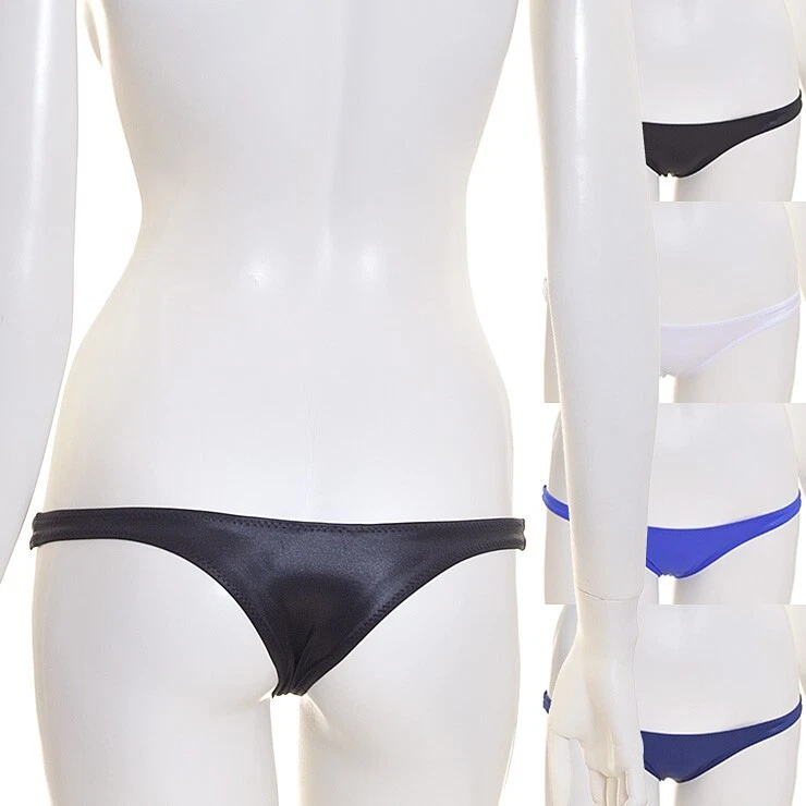 Tight-fitting Super Low-rise Cheeky Panties Glossy Stretchy made in Japan L896 - Image 1 of 1