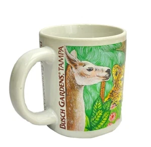 VTG Busch Gardens Tampa Animal Extinction Is Forever Coffee Mug Tea Giraffe - Picture 1 of 10