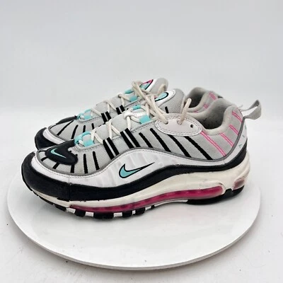 Nike Air Max 98 Mujer Talla 8.5 AH6799 065 Platino Negro Aurora Verde Rosa Zapatos Foto 1 de 4