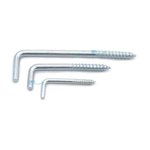 Eye Bolt Screw-in Hanger Hooks L Shape Photos Curtain Wire Ropes Keys Hook - Picture 1 of 4