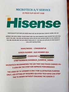 Hisense LTDN50D36TUK SVH500A24_5LEDREV6_140303 T500HVN07.1 25 STÜCK LED-KIT - Bild 1 von 8
