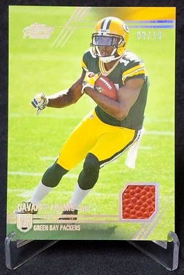 2014 DAVANTE ADAMS Topps Prime RC Football Relic Rookie Card /10 Packers Rams - Image 1 of 2