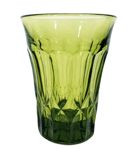 Noritake Vintage Perspective Green Glass Tumbler 5 in Tall - Picture 1 of 7