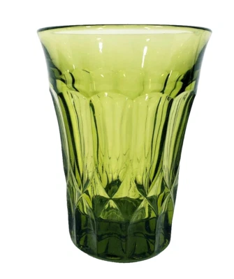 Noritake Vintage Perspective Green Glass Tumbler 5 in Tall - Image 1 of 4