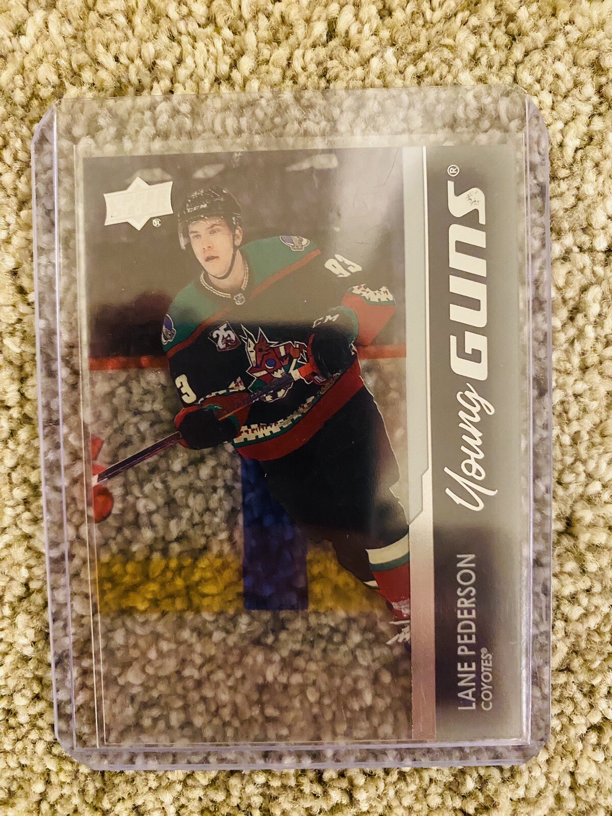 Lane Pederson Young Guns Clear Cut Upper Deck Series 1 2021/22 #234 Oilers RC