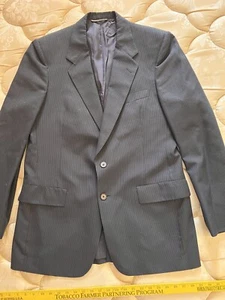 Christian Dior Men’s Monsieur Jacket Size 40 Blue W Pin Stripes See Pics For Sz! - Picture 1 of 20