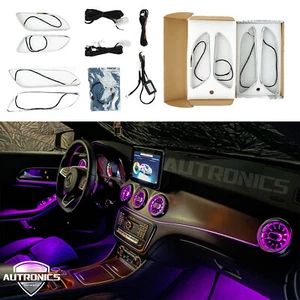 Juego de boquillas de ventilación de iluminación ambiental LED para Mercedes Clase A W176 y CLA C117 - Imagen 1 de 8