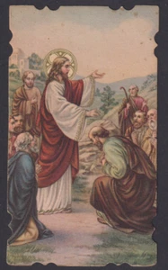 Tarjeta Santa Antigua de Jesús Santino Imagen Piadosa Impresión - Imagen 1 de 1