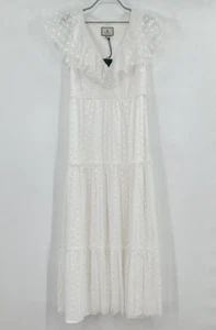 Tuckernuck White Tulle Giselle Dress Gown sz M NWT Maxi Cocktail Party Bridal - Picture 1 of 8
