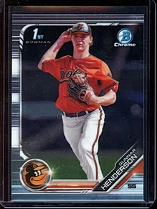 2019 Bowman Draft Chrome #BDC22 Gunnar Henderson Rookie - Picture 1 of 2